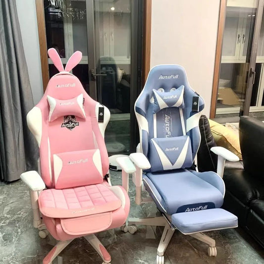 Pink Blue Gaming Chair Conquers the Hearts of Thousands of Girls
