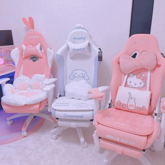 Pink Blue Gaming Chair Suitable for Beauty Anchors