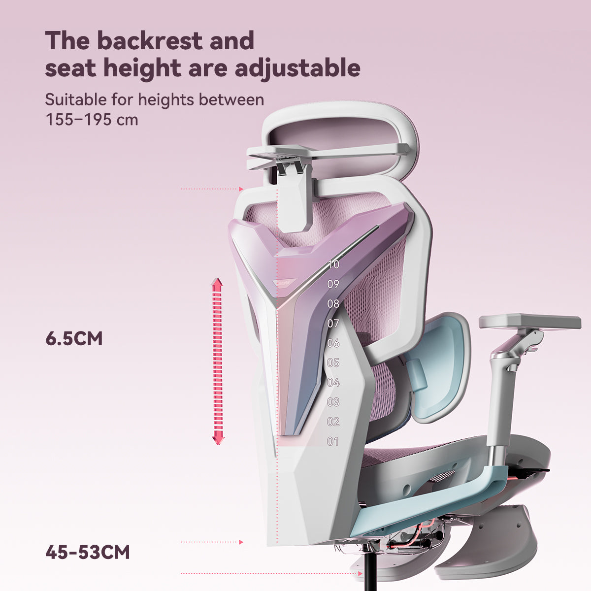 AutoFull G7 Pink Ergonomic Gaming Chair