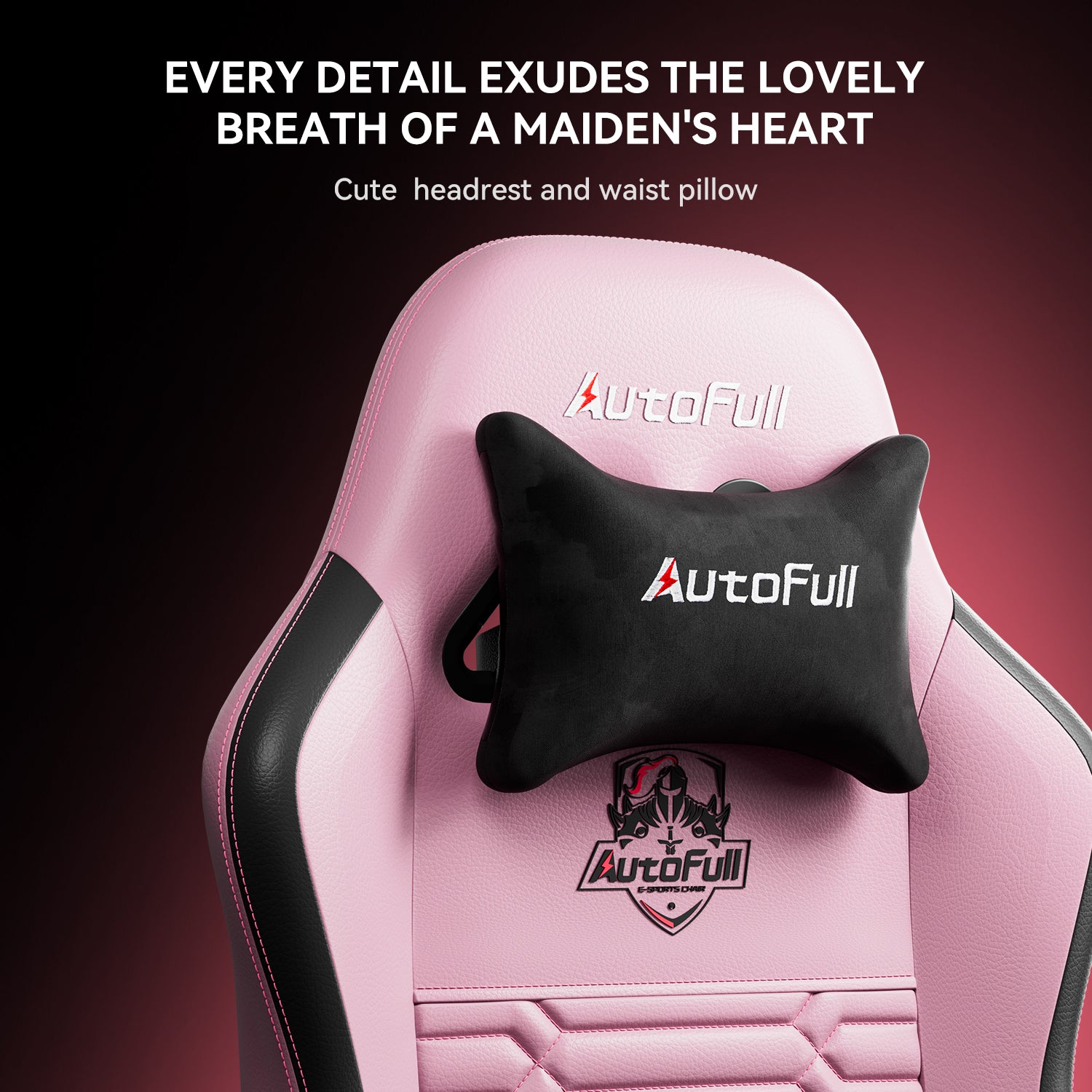 AutoFull C3 gaming chair with Ergonomic Lumbar Pillow