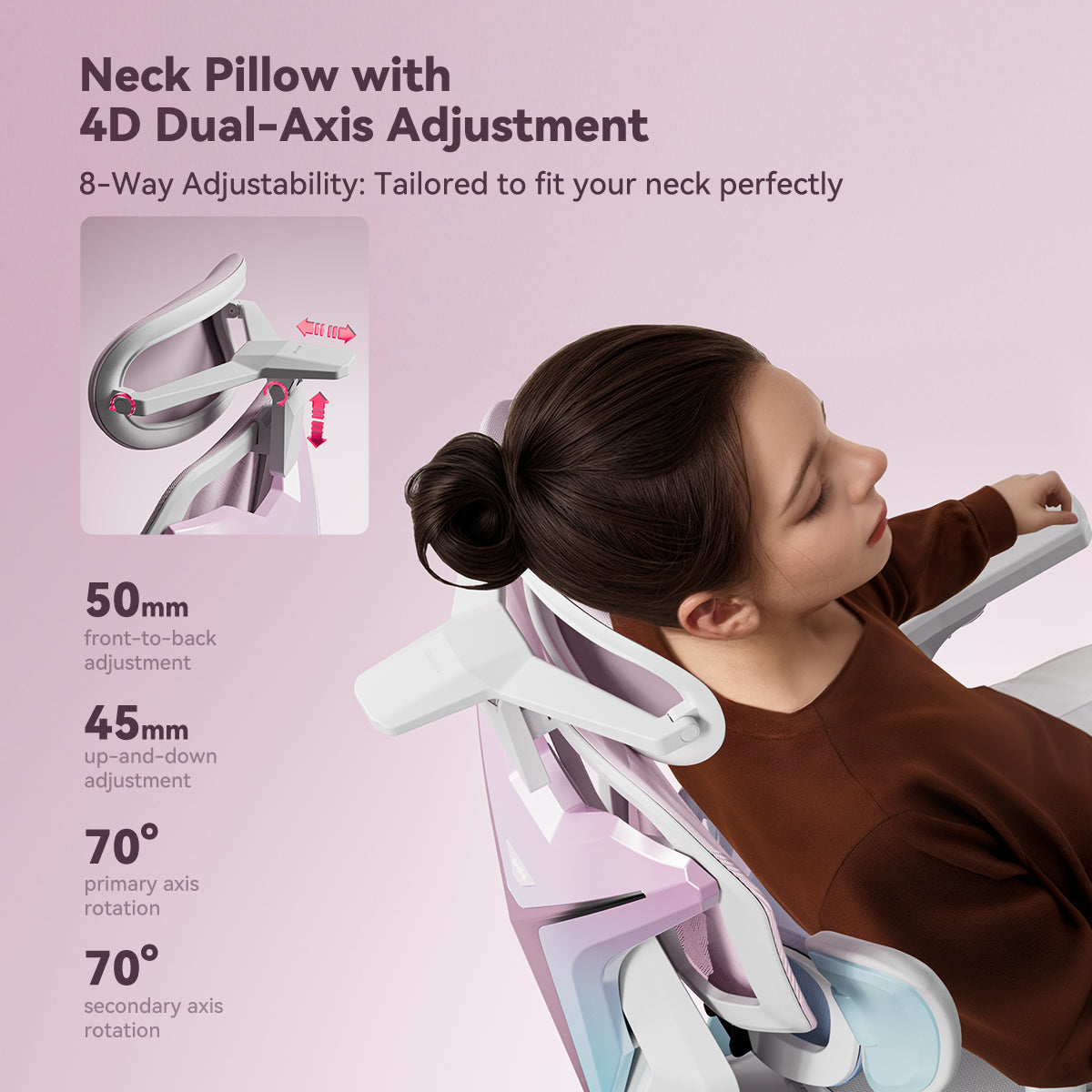 AutoFull G7 Pink Ergonomic Gaming Chair