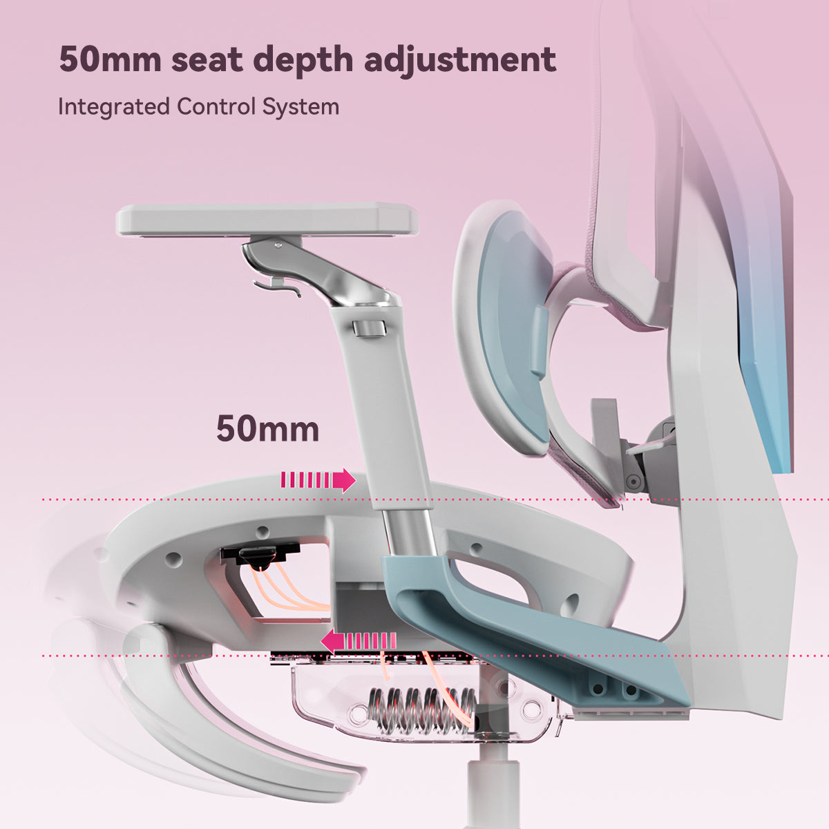 AutoFull G7 Pink Ergonomic Gaming Chair