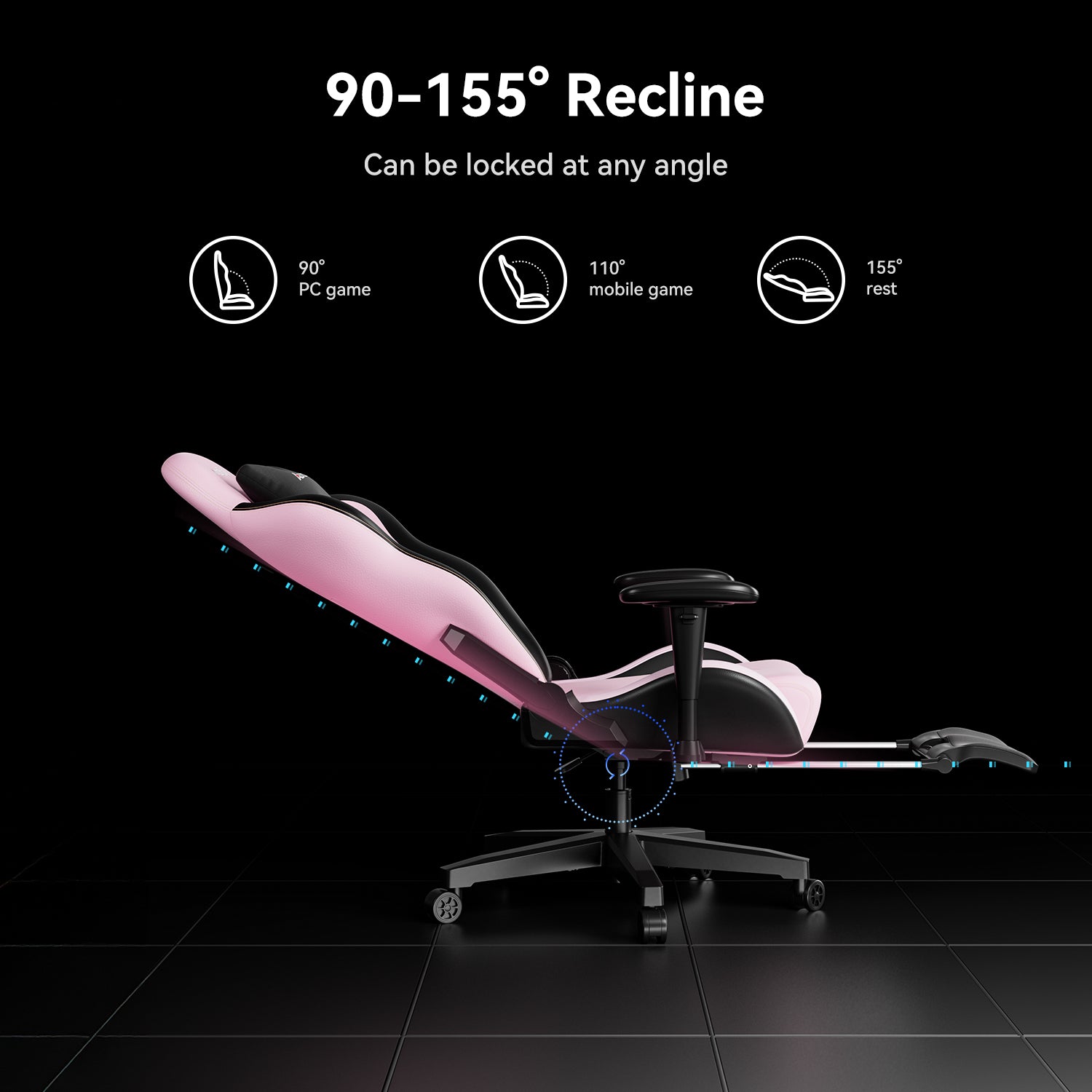 AutoFull C3 gaming chair with Ergonomic Lumbar Pillow