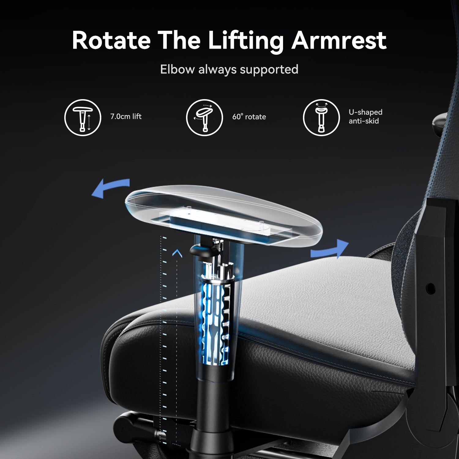 AutoFull C3 gaming chair with Ergonomic Lumbar Pillow