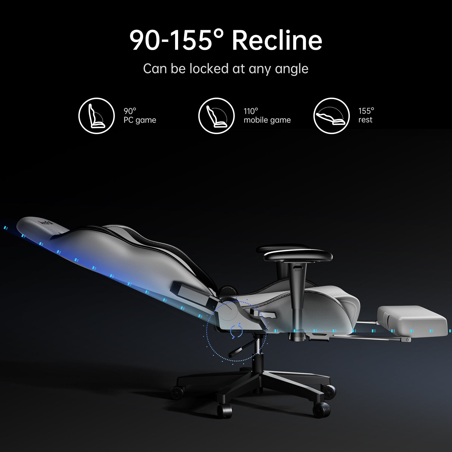 AutoFull C3 gaming chair with Ergonomic Lumbar Pillow