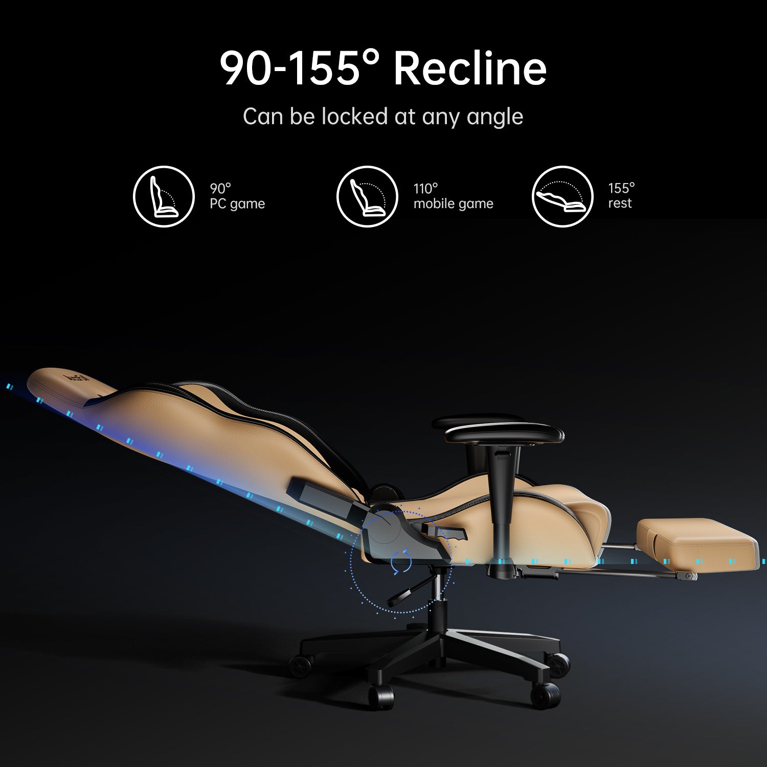 AutoFull C3 gaming chair with Ergonomic Lumbar Pillow