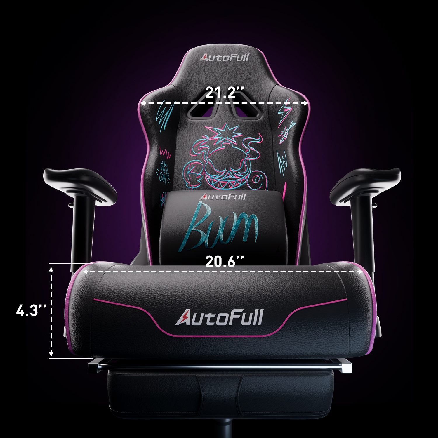 AutoFull C3 Pro gaming chair with Cushion Upgrade
