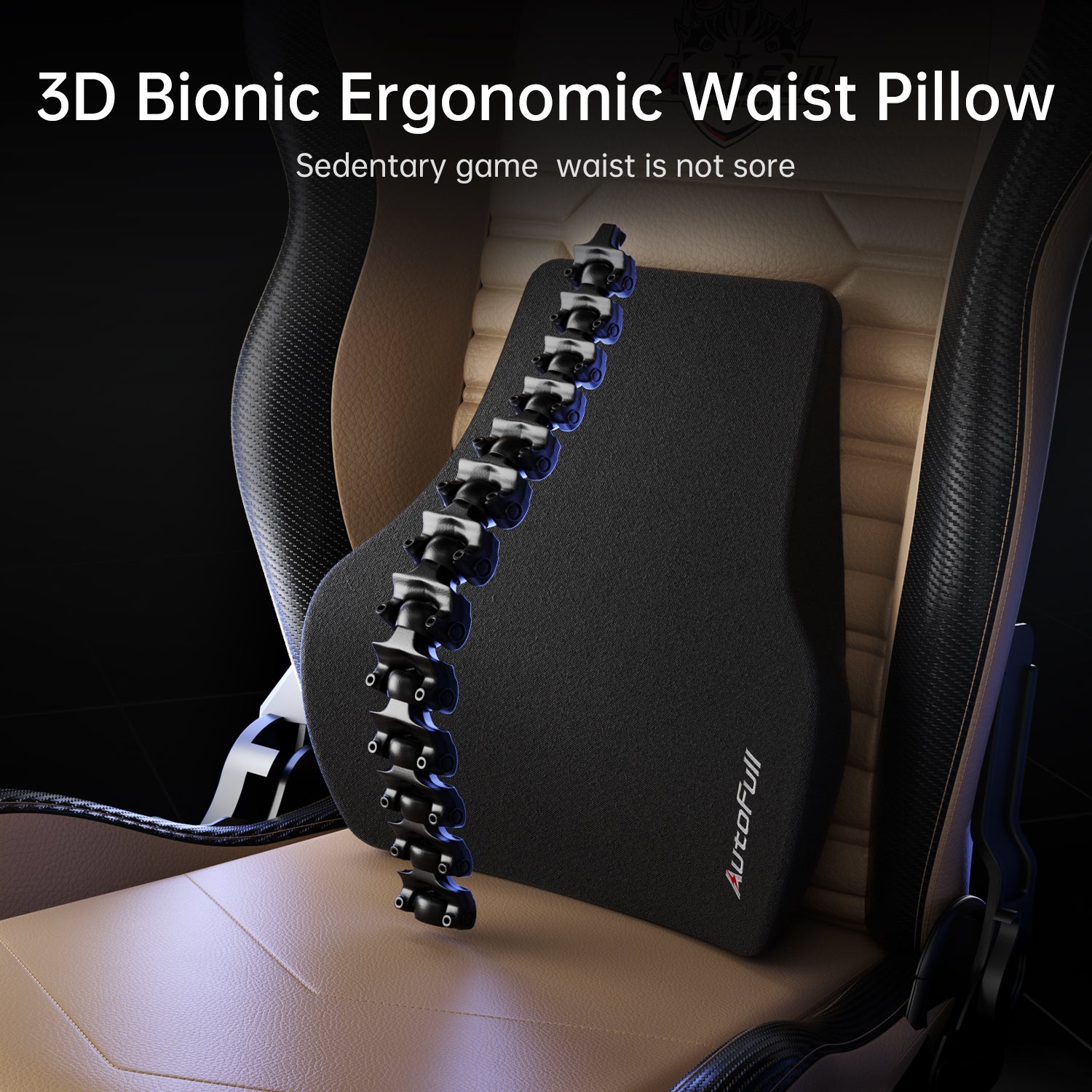AutoFull C3 gaming chair with Ergonomic Lumbar Pillow