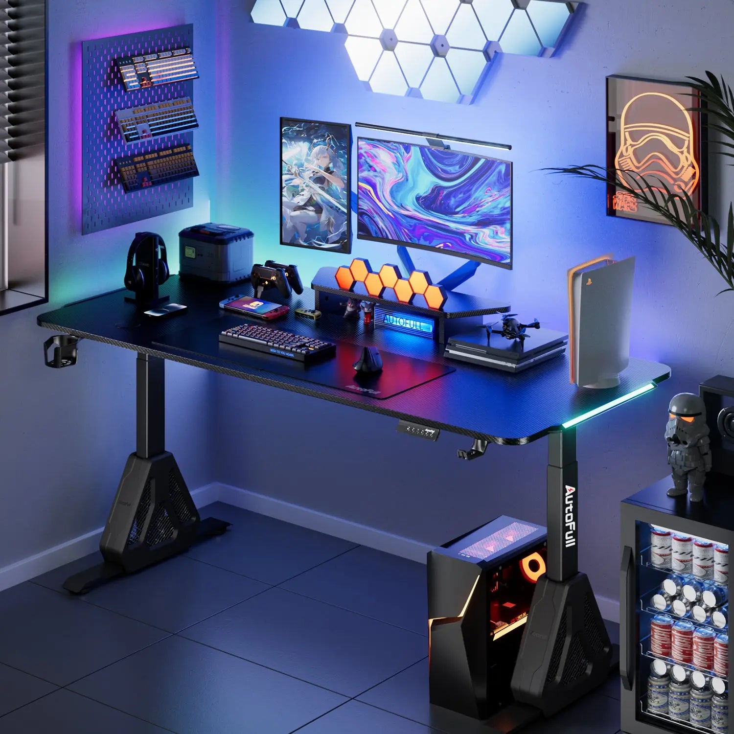 AutoFull A4 Pro RGB Gaming Desk [⚡Early Bird Pricing⚡]