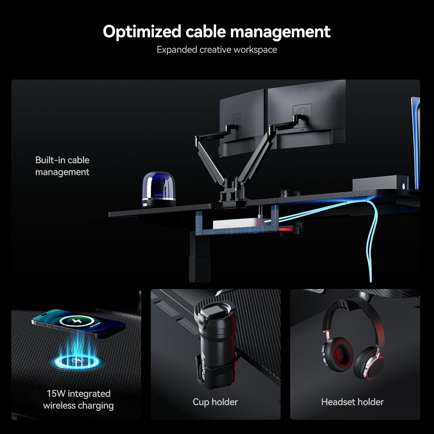 AutoFull A4 Pro RGB Gaming Desk [⚡Early Bird Pricing⚡]