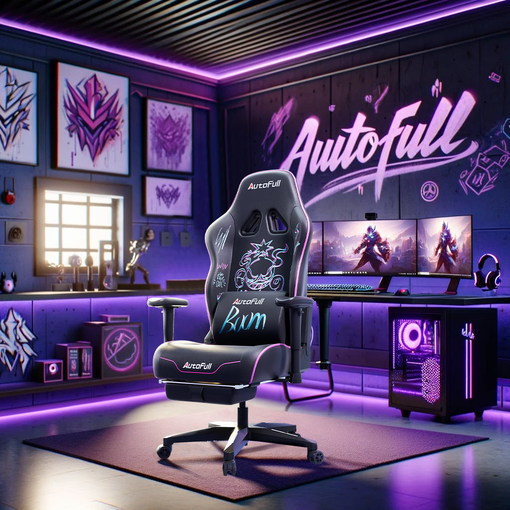 AutoFull C3 Gaming Chair, Cool Graffiti Style