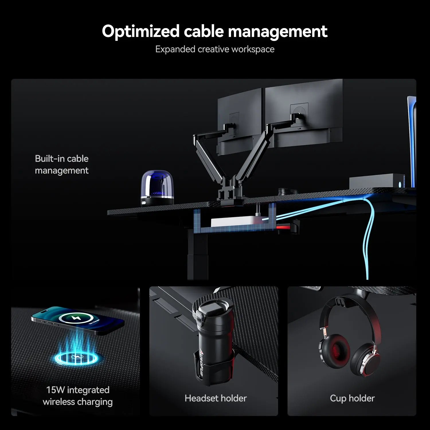 AutoFull A4 Pro RGB Gaming Desk [⚡Early Bird Pricing⚡]