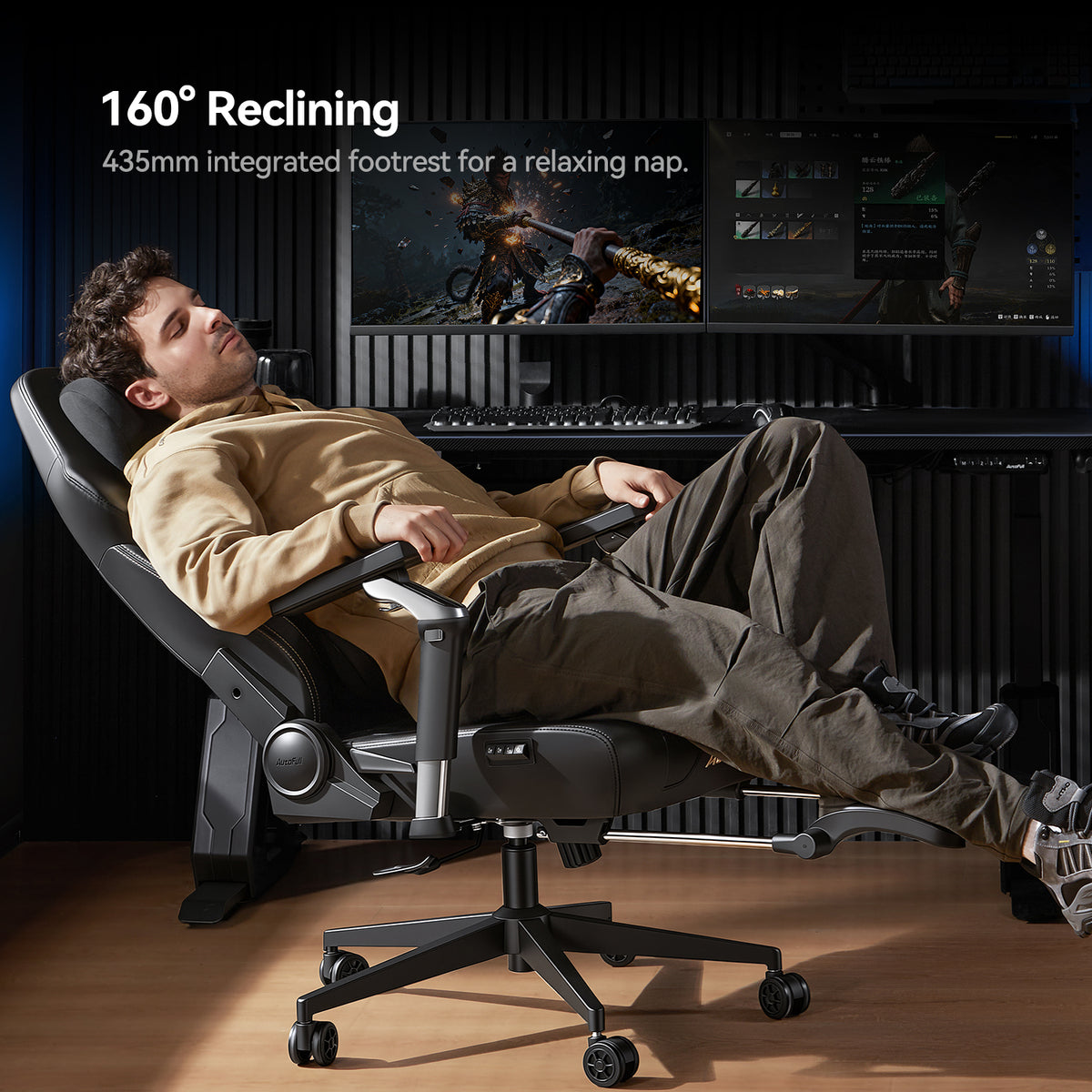 AutoFull M6 Ultra+ 2.0 Shiatsu Massage Gaming Chair [Upgraded Shiatsu Massage]