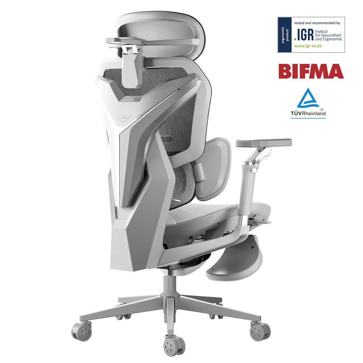 AutoFull G7 Ergonomic Gaming Chair-White