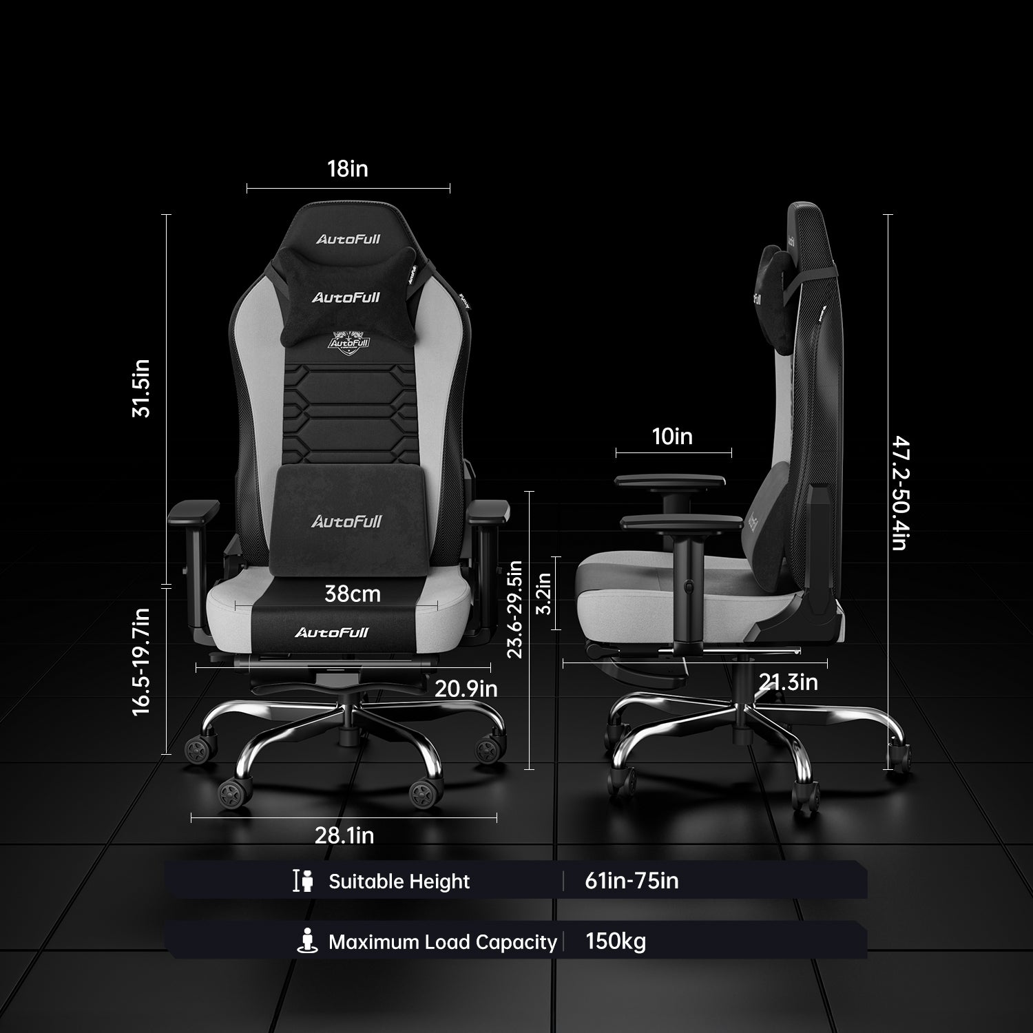 AutoFull C3 Gaming Chair Suede Edition