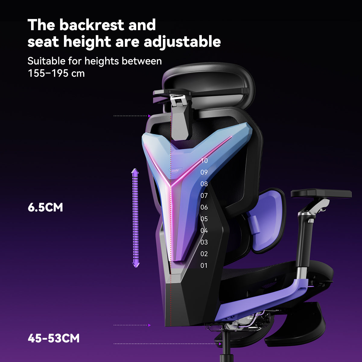 [New Arrivals] AutoFull G7 Custom Light-Up Mecha Ergonomic Gaming Chair | 3 Modes