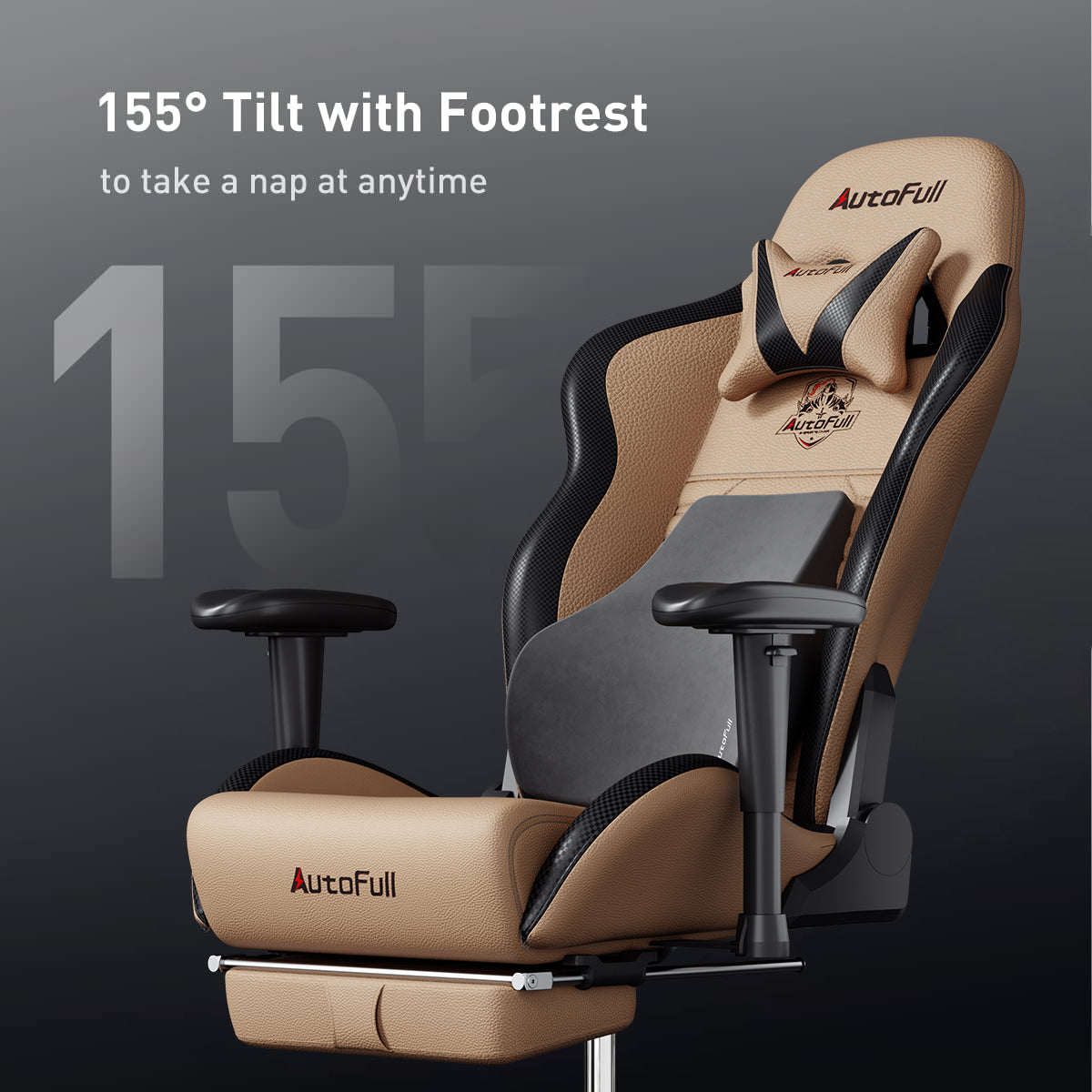 AutoFull C3 Gaming Chair-Brown