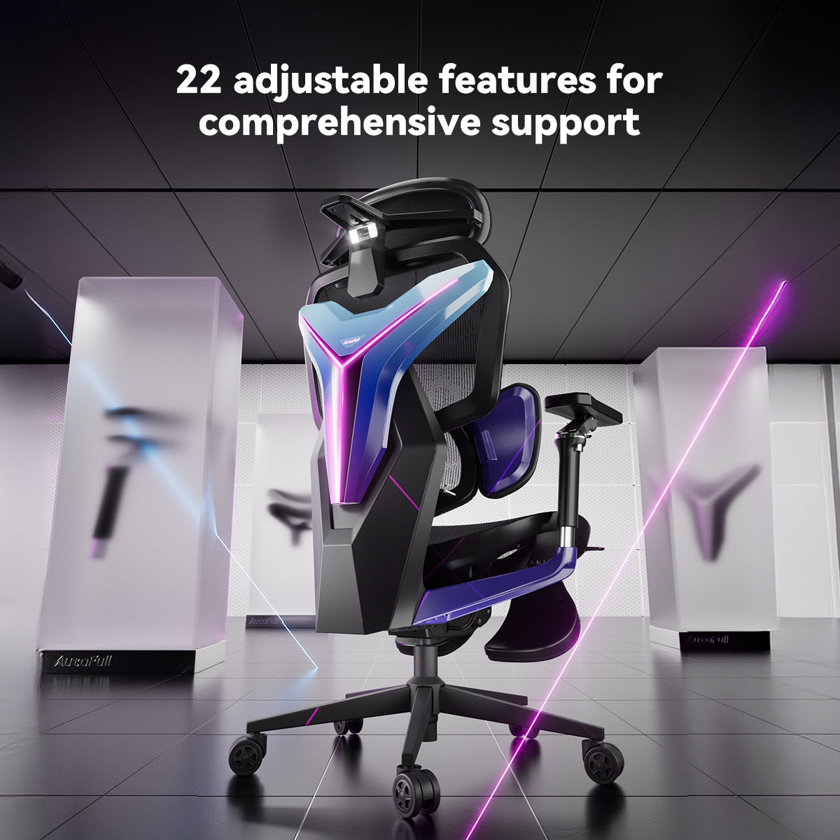 [New Arrivals] AutoFull G7 Custom Light-Up Mecha Ergonomic Gaming Chair | 3 Modes