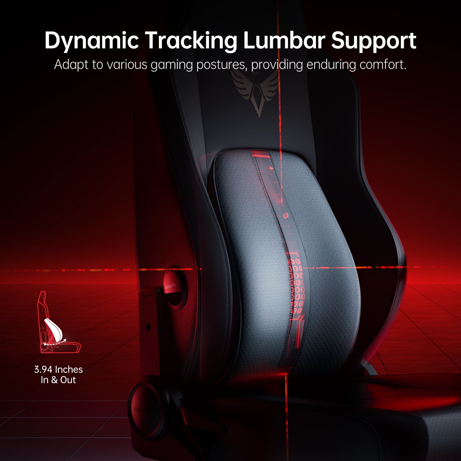 AutoFull M6 Basic Gaming Chair with Dynamic Lumbar
