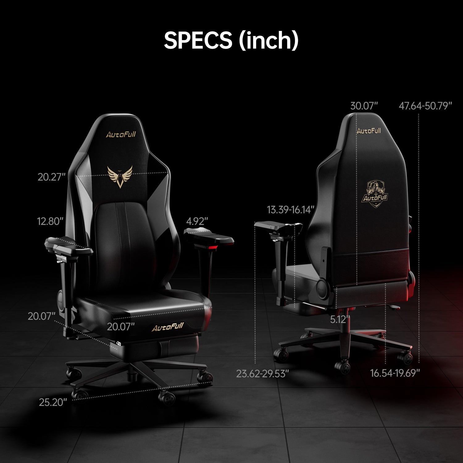 AutoFull M6 Elite Gaming Chair with 6D Armrests