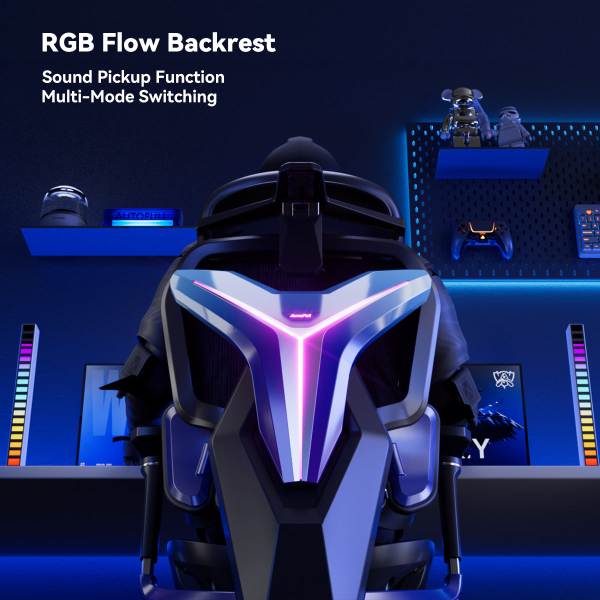 [New Arrivals] AutoFull G7 Custom Light-Up Mecha Ergonomic Gaming Chair | 3 Modes
